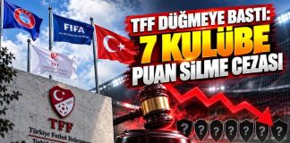 TFF’den 7 Kulübe Puan Tenzili Cezası!